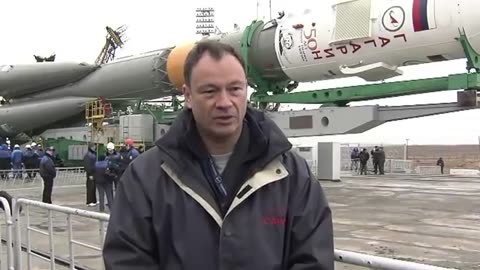 Expedition 27 Crew Prepares for Launch as their Soyuz Rocket Move to Launch Pad