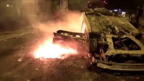 French rioters hurl fireworks in third night of clashes