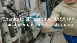 Did You Know? Thanks to 3D printing, NASA can basically email tools to astronauts || FACTS