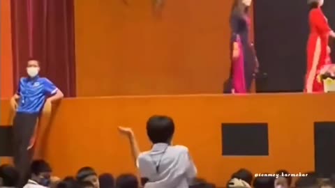 Chinese school boy expose stage dancer with outstanding perfotmance