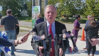 The ribbon is cut on a rail overpass but rail concerns persist