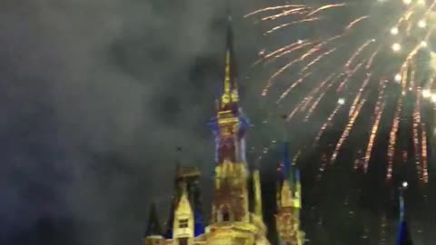 Disney World Castle Show Fireworks