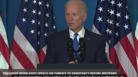 Es war eine düstere Rede von Biden heute Abend.