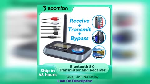 Best Seller SOOMFON 3-in-1Bluetooth Transmitter Receiv