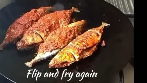 Fish Tawa Fry,,,, Mackarel Bangude fish masala fry recipe.