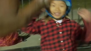 7-Year-Old Roller Skater Expertly Lands Flip