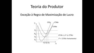 Microeconomia 086 Teoria do Produtor Maximização de Lucro Exceção às Regras