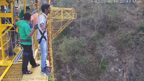 Watch this before Doing Bungee Jump #funny #india #rishikesh #bungeejumping