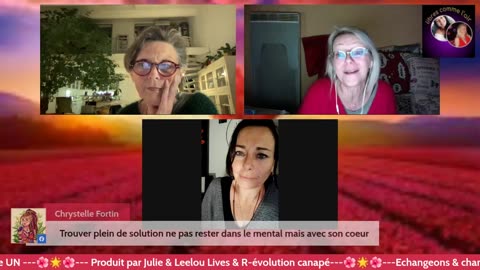 Université d'été 23 06/03 Les constellations systémiques & familiales avec Leelou, Ma j & Julie