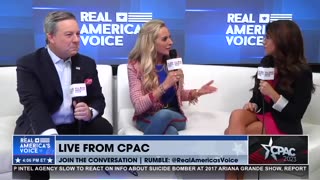 Ed Henry & Karyn Turk discuss Trump VS. DeSantis with Lauren Boebert at #CPAC2023