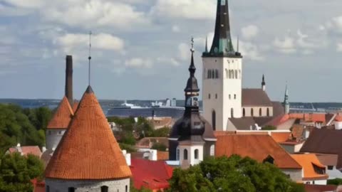 Panoramic view of Tallinn | Estonia | UNESCO World Heritage #tallinn #estonia