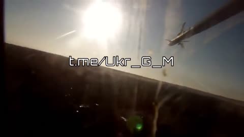 The moment the missile hit and the crash of the Ukrainian Mi-24