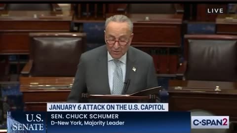 Chuck Schumer is threatening Tucker Carlson for releasing Jan 6th footage