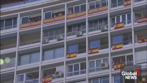 Spain marks national day with military parade
