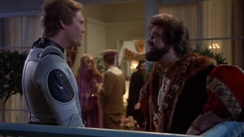 Wolfman Jack explains radio to Cylon. Galactica 1980 episode 8