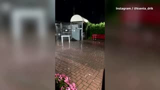 Hailstorm batters Italy's Mantova