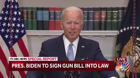 President Biden Signs Landmark Gun Legislation Into Law : 'Lives Will Be Saved'