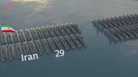Submarine Fleet Strength by Country 2022 | Countries Submarines Comparison 3D Animated Video