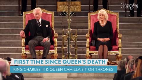King Charles and Queen Camilla Sit on Thrones for First Time Since Queen Elizabeth's Death PEOPLE