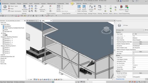 REVIT 2023 STRUCTURE: LESSON 4 - WORKING WITH 3D VIEWS