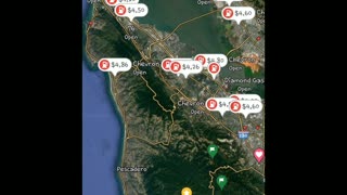 New Year's Day, 2023, Silicon Valley & SF Bay Area Gas Prices