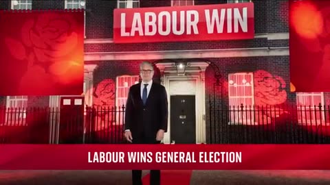Moment Labour officially wins the general election Sky News Live