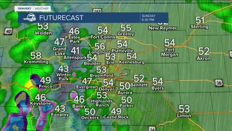Cool and rainy for Mother's Day in Denver