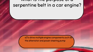 part 4 Intermediate Car Engine Quiz Question