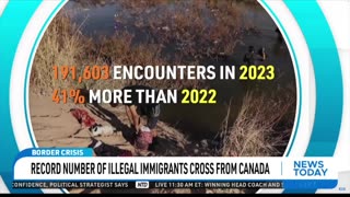 Record number of illegal immigrants cross from Canada