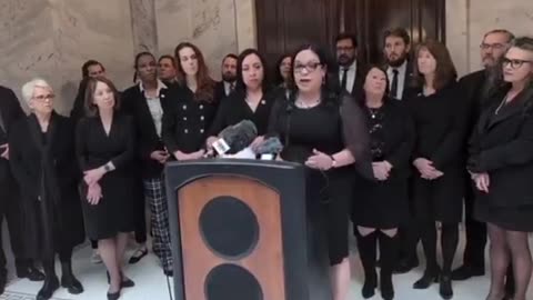 Democrat all wear black for ‘Mourning’ after a bill was passed banning men in girls' toilets.