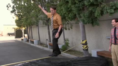 Dwight's slackline fail