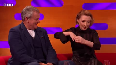 Judi Dench made Lesley Manville laugh so hard she wet herself _ The Graham Norton Show - BBC