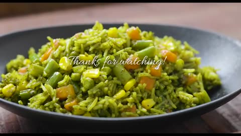 ONE POT SPINACH VEGETABLE RICE Recipe | Vegetarian and Vegan Meals | Rice Recipes