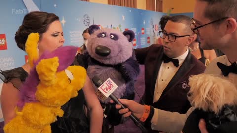 Donkey Hodie and Purple Panda Interview from the Childrens & Family Emmys Red Carpet