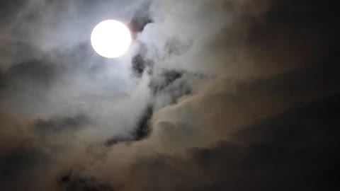 Clouds BEHIND The Moon - 3