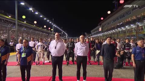 FORMULA 1 SINGAPORE AIRLINES SINGAPORE GRAND PRIX 2022 - National Anthem of the SINGAPORE