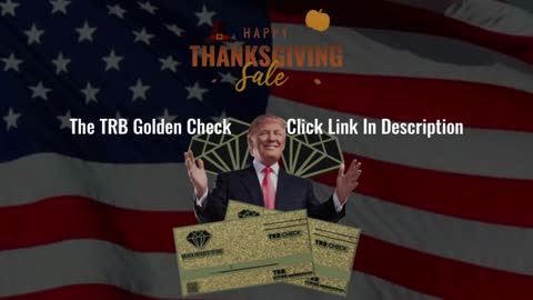 Donald Trump TRB Golden Check