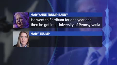 Donald Trumps Sister Maryanne Trump Barry in Recordings Saying he Can’t be Trusted