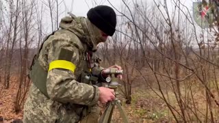 Ukrainian Soldiers Firing Missiles At Russian Troops From Czech 'Vampire' Multiple Rocket Launcher