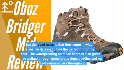 Honest Reviews: Oboz Bridger Mid B-Dry Hiking Boot - Men's