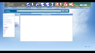 Classiblox TShirt searching catalog bug report