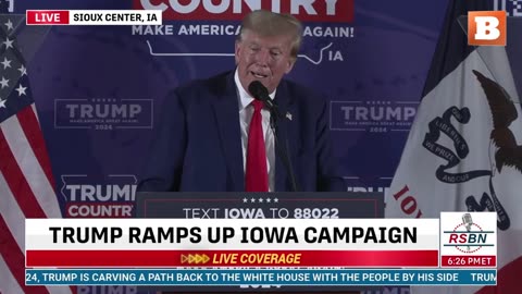 LIVE: Donald Trump Delivering Remarks in Sioux Center, IA...