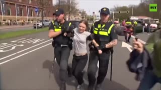 GRETA THUNBERG DETAINED BY POLICE IN NETHERLANDS