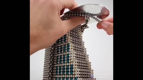 Building the Avengers Tower from magnet balls