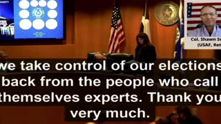 Shawn Smith testifies in Tarrant Co Texas about voting machines