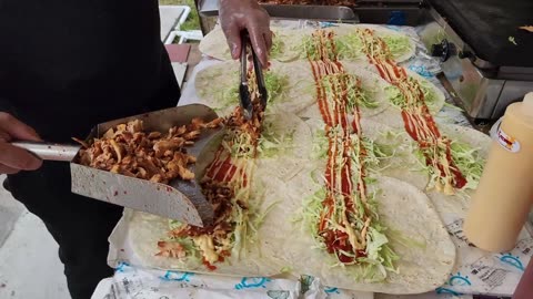 Biggest Chicken Shawarma Making of Singapore Singapore Street Food