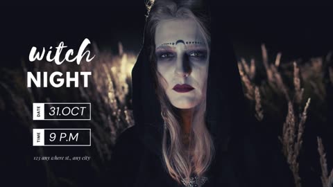 Free template to edit Without rights. witch night #premierepro #youtube #freevideo