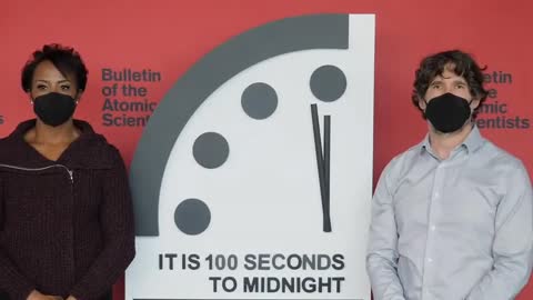 Doomsday Clock set once again at 100 seconds to midnight