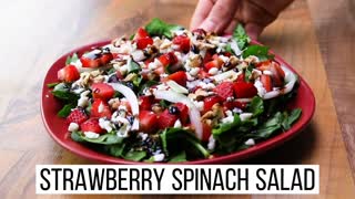 How to make a Strawberry Spinach Salad