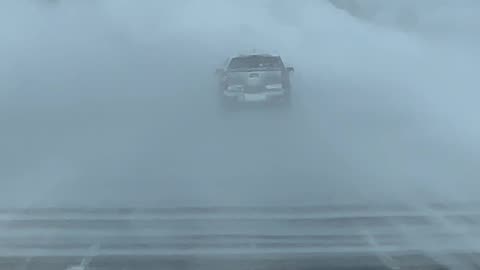 Blizzard Winds and Snow in Montana